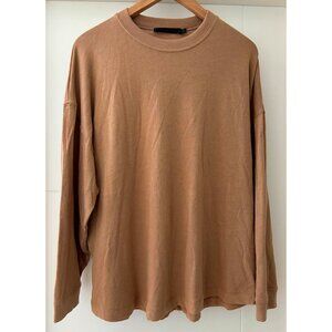 Jenni Kayne Long Sleeve Tee in Tan